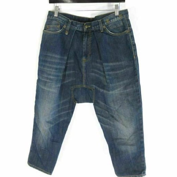 R13 Denim - R13 SIZE 28 HAREM SKINNY STRETCH ITALIAN CROPPED